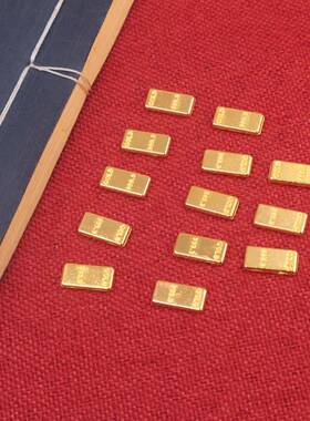 金砖合金摆件迷你小金条招财元宝开业乔迁新婚礼品家居装饰品桌面