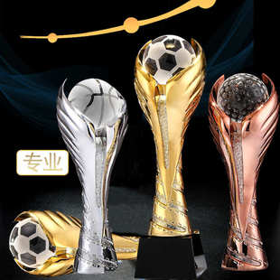 世界杯奖杯制作创意树脂水晶奖杯篮球足球高尔夫球比赛奖杯