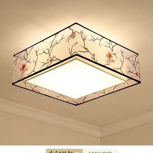 新中式吸顶灯卧室灯具圆形LED客厅餐厅灯具简约灯书房中国风直发