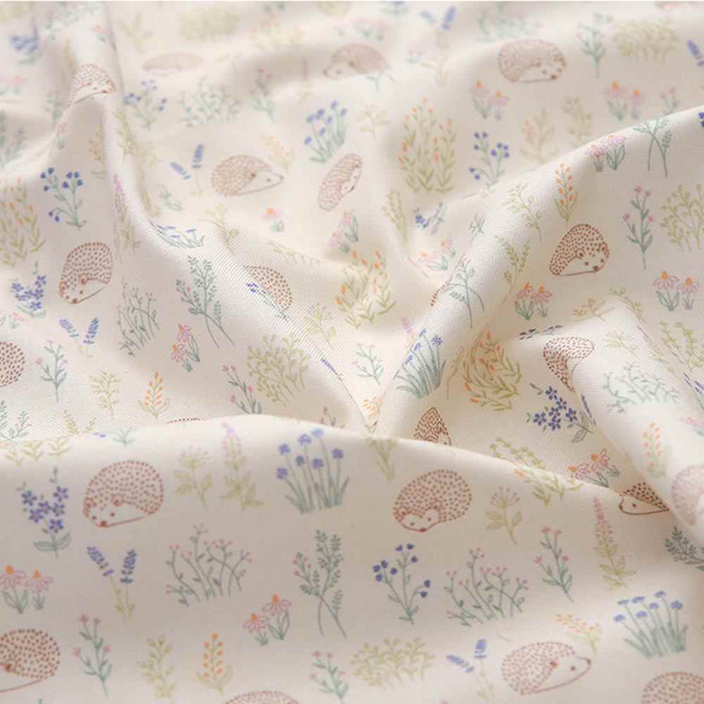 COTTONVILL韩国进口20s纯棉布料服装包连衣裙衬衣面料可爱小刺猬