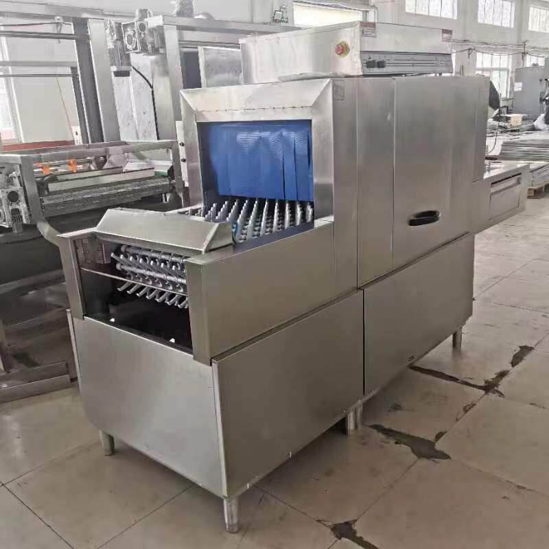 长龙式不锈钢洗碗机 餐厅食堂小型全自动洗碗机 智能洗碗机可操作