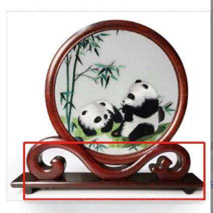 z工苏州特产手工绣刺绣成品摆件台屏小双绣实木苏新款VTH出国面熊