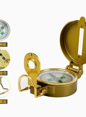 楚达 美式折叠指南针 放大镜功能 挂绳黄颜色野营指北针 DC45-3A