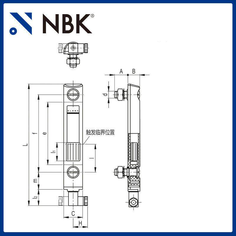 NBK ELESA HCV-E-AX透明聚酰胺基科技聚合体柱式液位指示器耐热