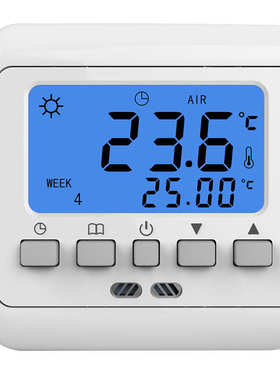【博阳新品】C08欧式采暖温控器 电热膜背光数显智能温控器