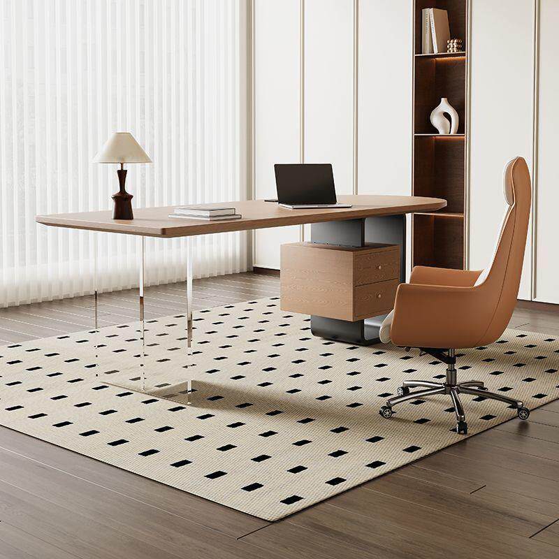 SJN2025新款高端轻奢高级女老板办公桌简约实木工作台书桌电脑桌