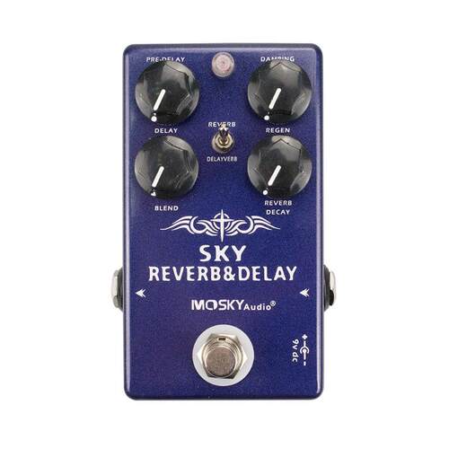 MOSKY SKY REVERB And DELAY吉他混响延时效果器太空站空间类混响