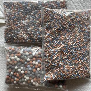 500克调节水质2 负离子球 5mm麦饭石净水滤料颗粒电气石陶瓷球