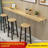 壁挂电脑折叠桌墙上免打孔小户型奶茶店餐桌吃饭桌家用厨房窄桌子