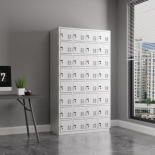 需定制铁皮更衣柜子24门员工收纳柜带锁工厂车间鞋柜多门手机柜32