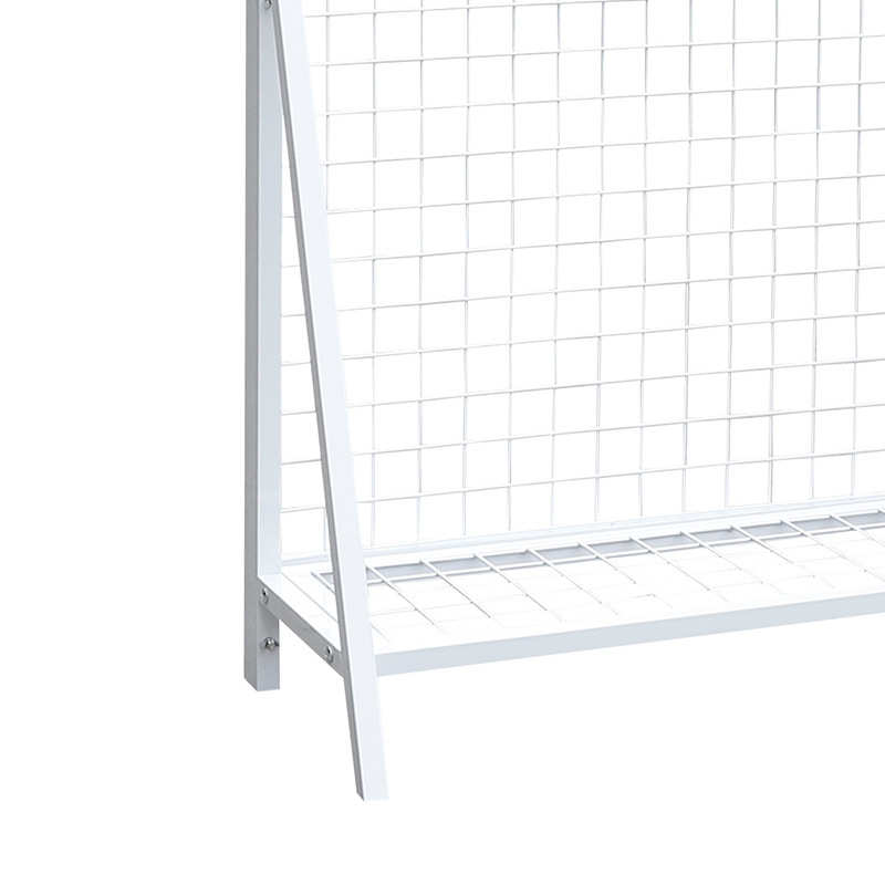 可移动网格落地置物架展示架摆摊架子 广告牌立式双面展架网格架