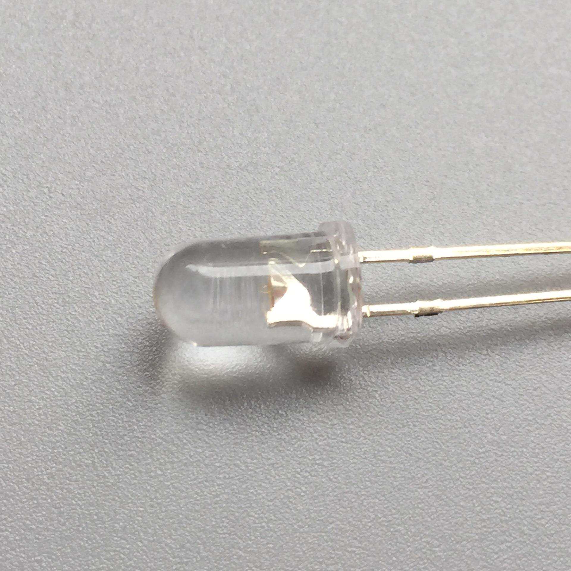 F5呼吸灯暖白色高亮 5MM自闪暖白呼吸灯珠 5毫米渐明渐暗暖白