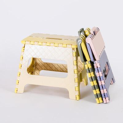 Foldable Storage Stool - New Color Plastic Foldable Storage