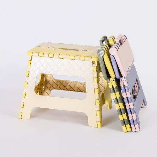 Foldable Storage Stool - New Color Plastic Foldable Storage