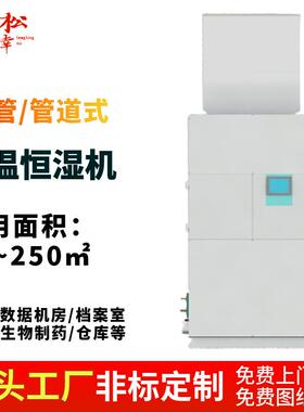 档案室机房仓库地下室用风管式变频式恒温恒湿机直膨式调温调湿机