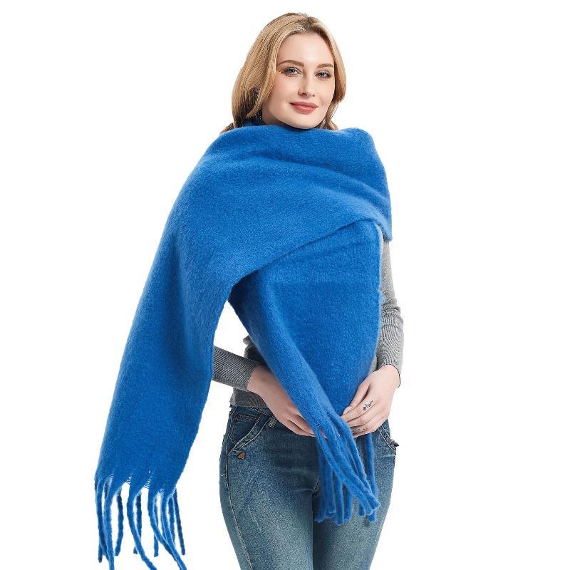 New Women Thick Shawl Wraps Scarf Winter Warm Fashion Solid