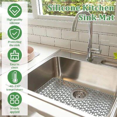 Silicone Sink Mat Heat-Resistant Kitchen Sink Protector