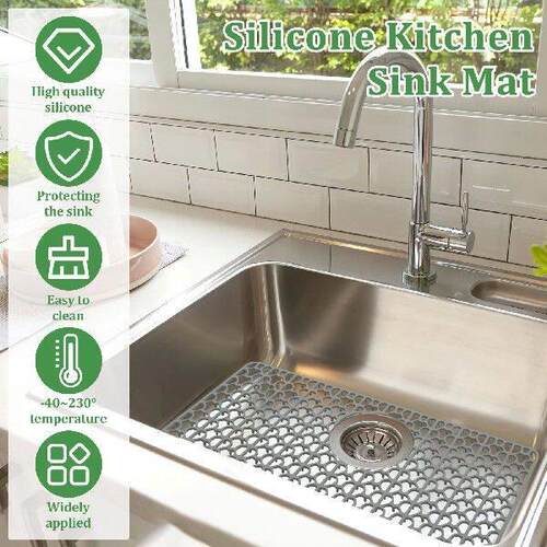 Silicone Sink Mat Heat-Resistant Kitchen Sink Protector