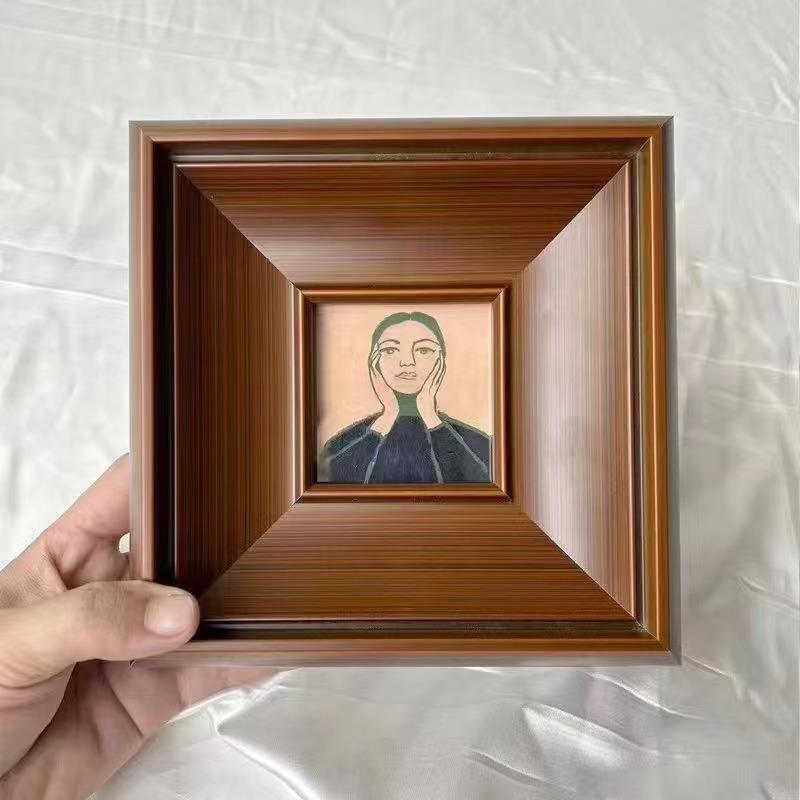 96046实木相框线条松木照片框国画十字绣框条框边新中式装裱装饰