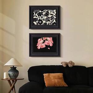《粉葡饰萄》《蝴蝶兰》中古风DC-015餐厅装画水果艺客术挂画轻法