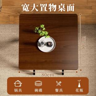 可折餐桌家TUF用租户型叠小桌子桌简易圆桌出屋户外便携摆摊吃饭