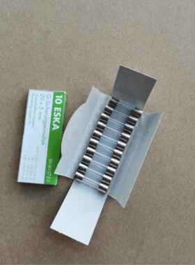 德国Eska保险丝保险丝5*20慢速延迟T1L250V，玻璃管材料，10片一