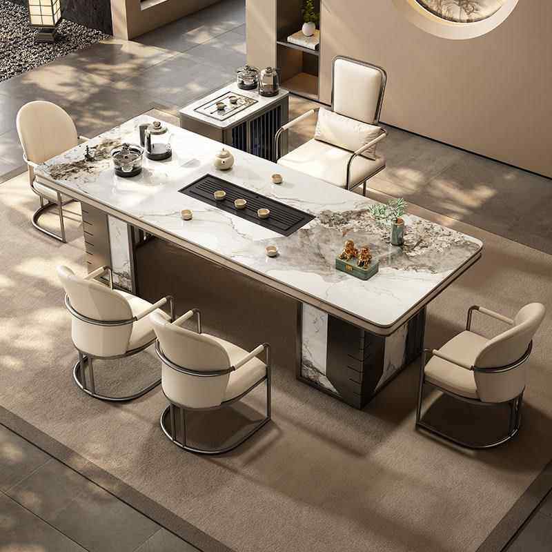 轻奢简约现代岩板茶桌椅组合阳台烧水壶一体办公室石板小茶台茶几,住宅家具,家用茶台/茶桌,淘宝优惠券,粉丝福利购,淘宝优惠卷