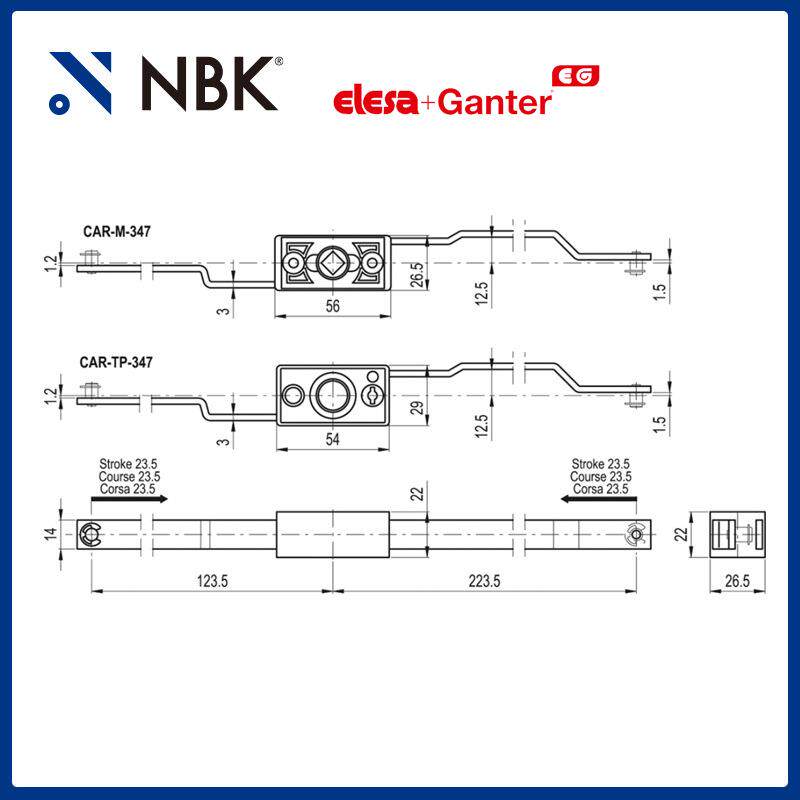 NBK ELESA CAR. 闩锁控制杆钢制高科技聚合体解锁手柄 厂家直供