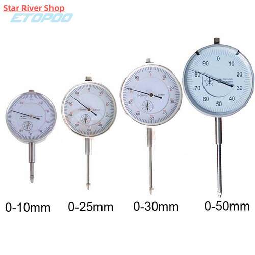 0-10/25/30mm Dial Indicator 0.01mm Resolution Gauge Shockpro