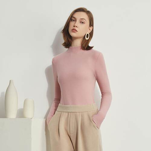 Ladies' base shirt, thermal beauty skin jacket, semi high