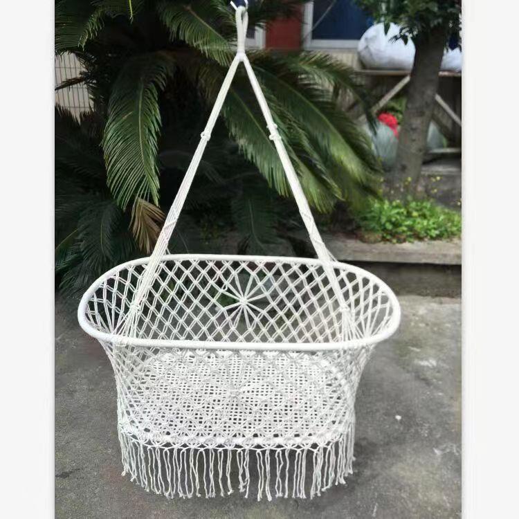 流苏悬挂式婴儿床篮户外26吊椅照相摄童影道具儿房装饰吊吊床秋摇