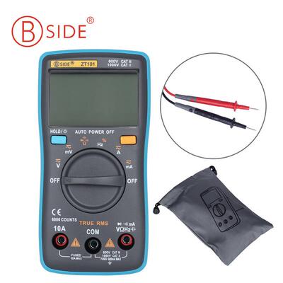 BSIDE掌上型自动量程数字万用表ZT101便携式口袋表电能表