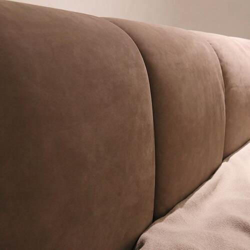 意式极简轻奢床高端样别墅民宿板房设计师磨砂布艺床卧室家具Bed