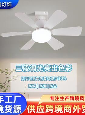 led可拆卸e27吸顶风扇灯520大厅餐厅卧室拔插式照明小吊扇灯