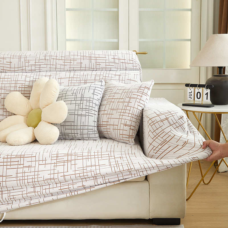 提花绒弹力全包沙发保护套2025新四季通用万能套罩直排沙发套