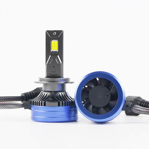 汽车LED大灯120W大功率双铜管超亮聚光改装h7h11H4 9005 9007灯泡