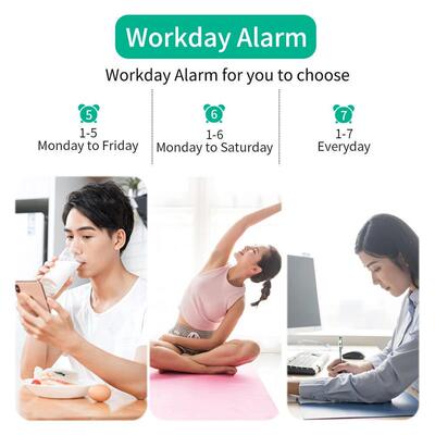 180° Rotation Projection Alarm Clock with Time Temperature