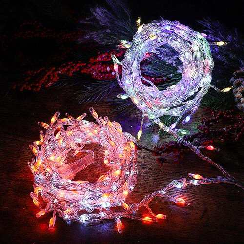 led铜线装饰灯串防水灯珠彩灯串圣诞装饰灯节日氛围装饰创意彩灯