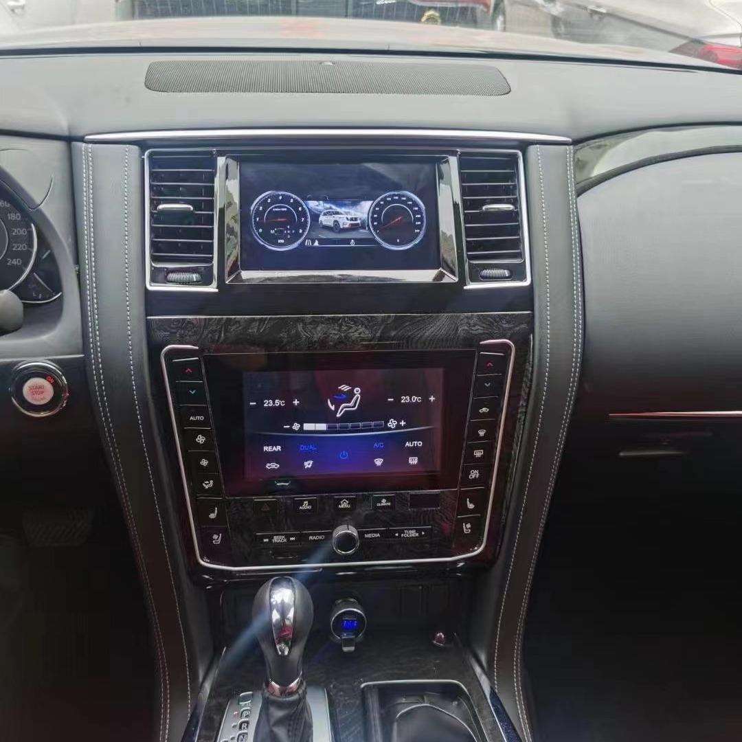 适用于12-19款途乐Y62XE/SE秒变20款英非尼迪QX80双屏智尊版导航