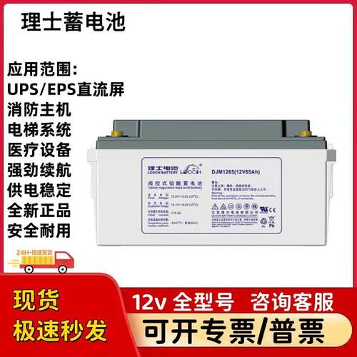 理士蓄电池DJM12-38S铅酸免维护电池DJM12-6512v24a38a65a100a