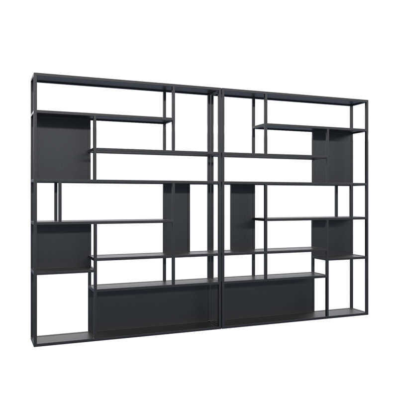 北欧书架落地置物架多层客厅玄关轻奢铁艺隔断简约办公室收纳书柜,收纳整理,整理架/置物架/收纳架,淘宝优惠券,粉丝福利购,淘宝优惠卷