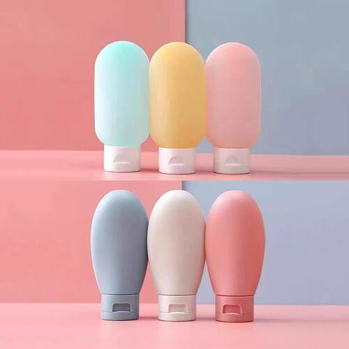 Travel Refillable Bottles for Shampoo and Body Wash, Flip-to