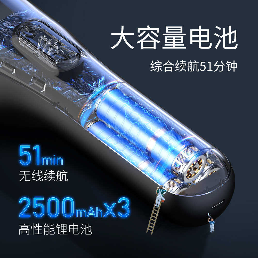 全新升级多功能便携式手持吸尘器大功率无线车用吸尘器宠物吸毛器