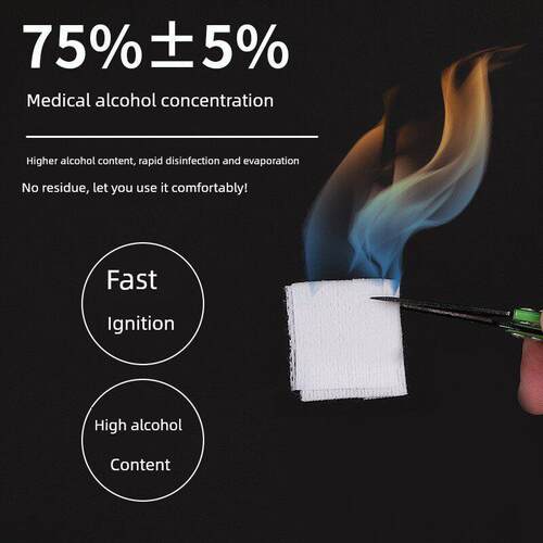 100 set Antiphloosis Isopropyl Alcohol Swab Pads Wet Wipes