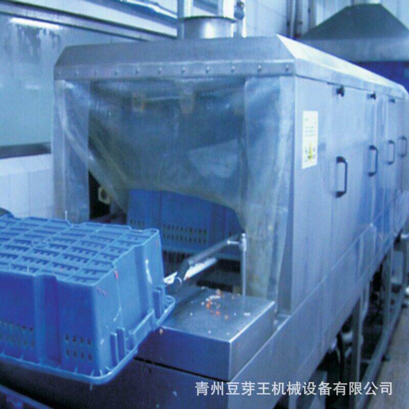 豆芽筐洗筐机 豆芽厂家洗框清洗消毒设备 全自动清洗塑料筐机器