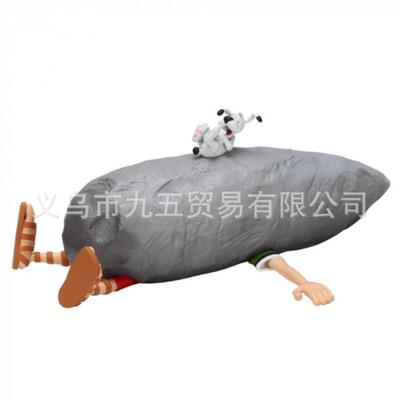 跨境新品Collectible Moneybox有趣的储存罐，被压碎的罗马人雕像