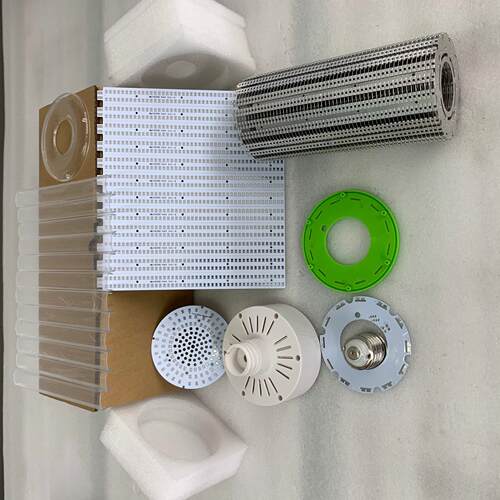 LED鳍片带罩玉米灯外壳套件 大功率灯泡 庭院灯 路灯光源套件250W