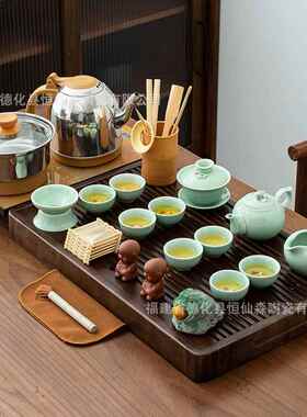 整套茶具装套家用客TOR厅全自烧水动壶一体功夫泡茶台茶道茶杯海
