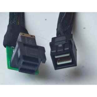 Mini SAS HD SFF-8643公母线测试保护数据线 公对母座延长对接头