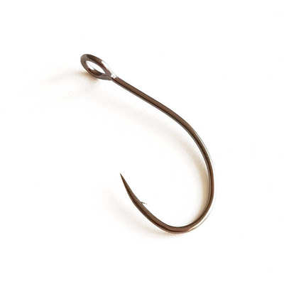 游山玩水 马口钩 白条翘嘴钩 路亚飞钓歪嘴单钩 8001S细条亮片钩